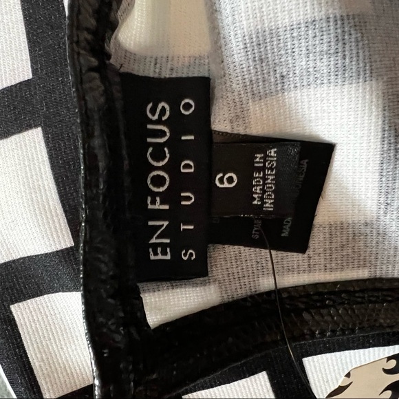 NWT Head turning black and white dress size 6 - Picture 6 of 8